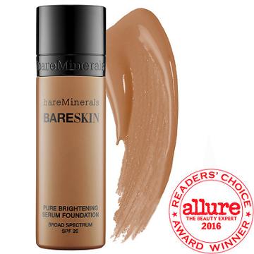 Bareminerals Bareskin(r) Pure Brightening Serum Foundation Broad Spectrum Spf 20 Bare Almond 16 1 Oz
