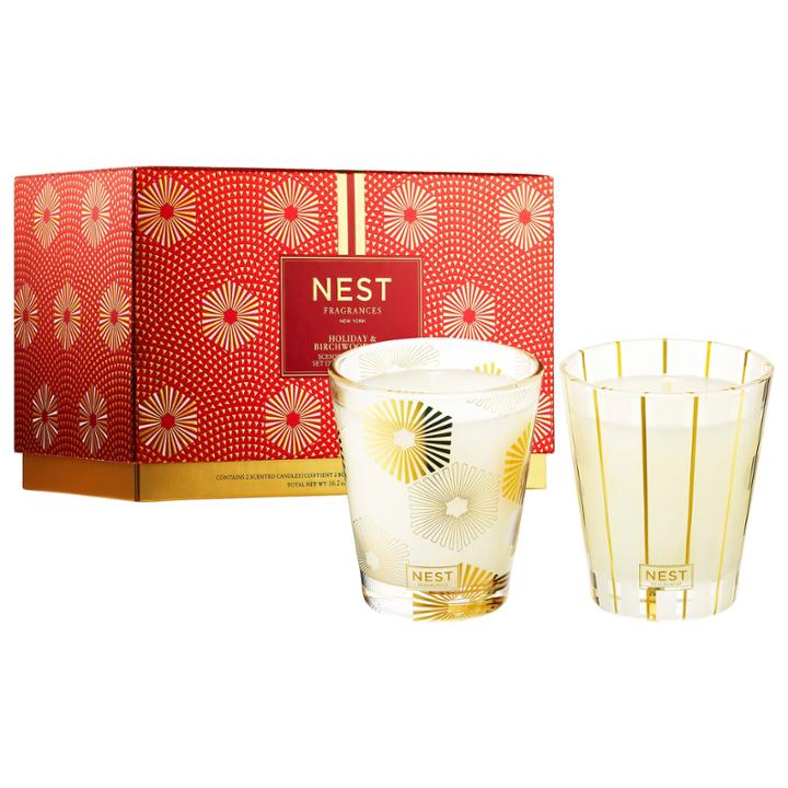 Nest Holiday & Birchwood Pine Candle Duo Set 2 X 8.1 Oz/ 230 G