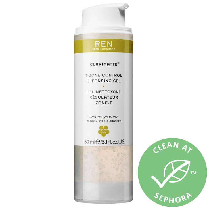 Ren Clean Skincare Clarimatte T-zone Control Cleansing Gel 5.1 Oz/ 150 Ml