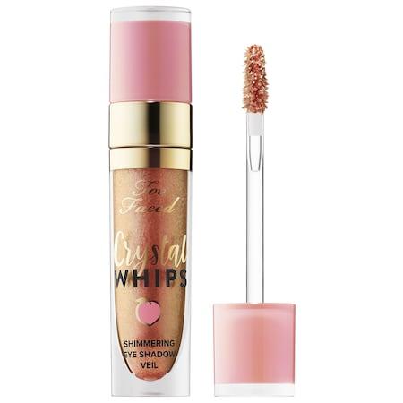 Too Faced Peaches & Cream Crystal Whips Long-wearing Shimmering Eye Shadow Veil It's Lit 0.165 Oz/ 4.90 Ml