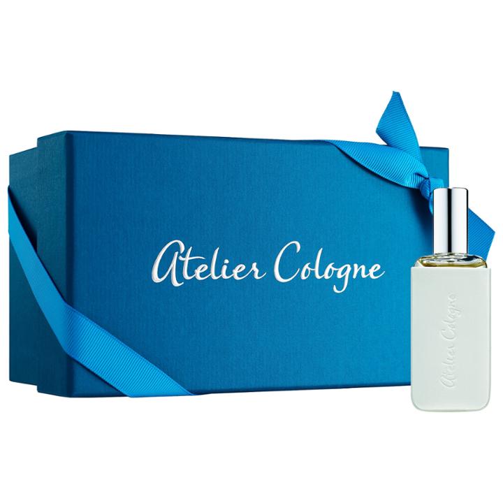 Atelier Cologne Vanille Insense Cologne Absolue Pure Perfume + Leather Case Set 1 Oz/ 30 Ml