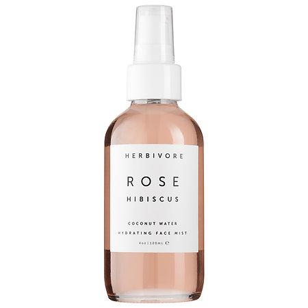 Herbivore Rose Hibiscus Coconut Water Hydrating Face Mist 4 Oz/ 120 Ml