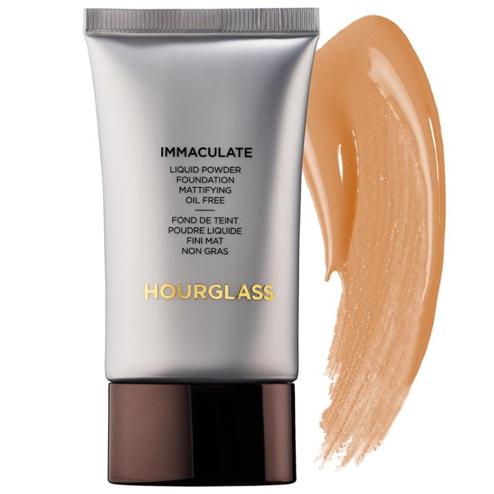 Hourglass Immaculate Liquid Powder Foundation Mattifying Oil Free Honey 1 Oz/ 30 Ml