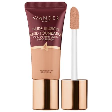 Wander Beauty Nude Illusion Liquid Foundation Tan 1.01 Oz/ 30 Ml