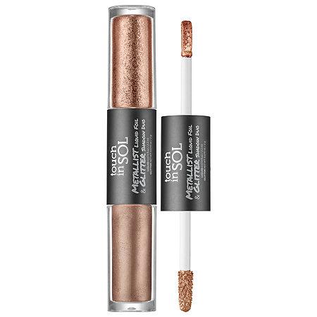 Touch In Sol Metallist Liquid Foil & Glitter Eye Shadow Duo Eldora Liquid 0.123 Oz / Glitter 0.070 Oz