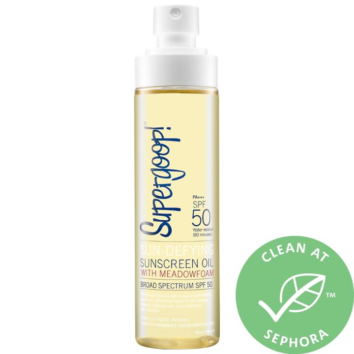 Supergoop! Sun-defying Sunscreen Body Oil Broad Spectrum Spf 50 5 Oz/ 148 Ml