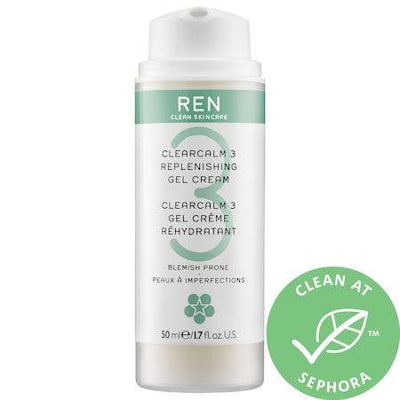 Ren Clean Skincare Clearcalm 3 Replenishing Gel Cream 1.7 Oz/ 50 Ml
