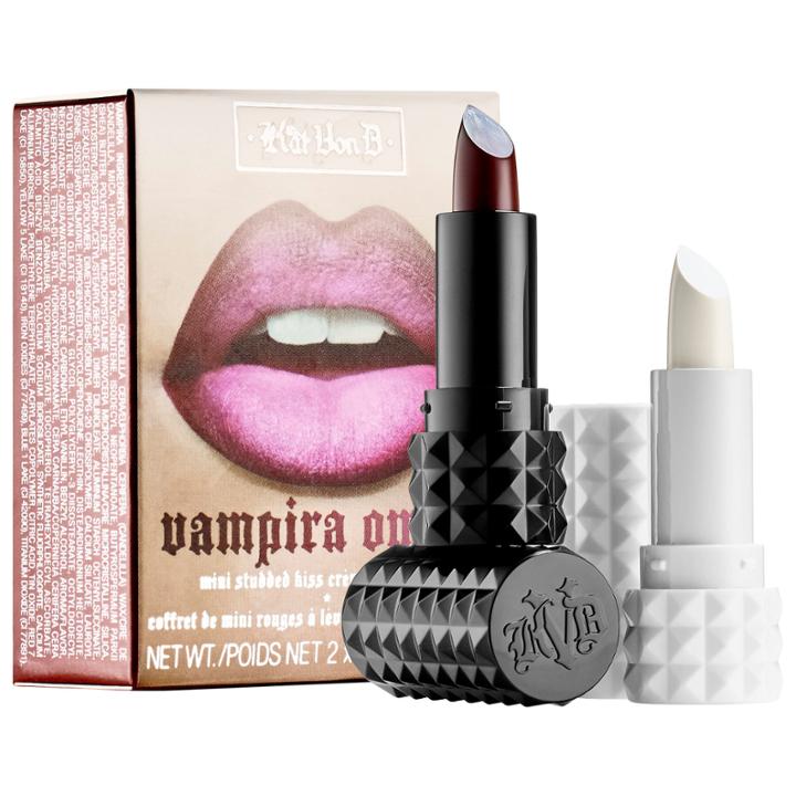 Kat Von D Kitten Mini Studded Kiss Creme Duo Vampira Ombre 2 X 1g/ 0.035 Oz