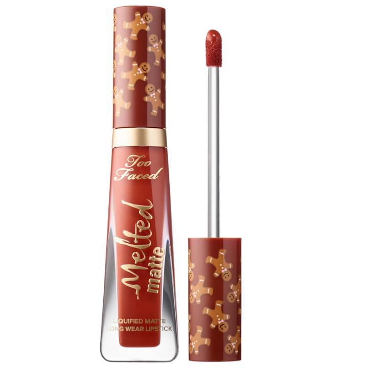 Too Faced Melted Gingerbread Man Liquefied Long Wear Matte Lipstick 0.4 Oz/ 12 Ml