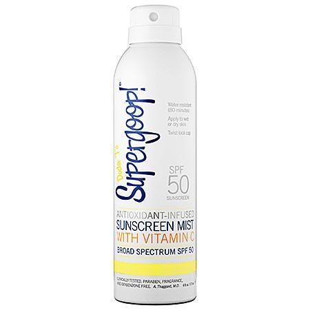 Supergoop! Antioxidant-infused Sunscreen Mist With Vitamin C Broad Spectrum Spf 50 6 Oz
