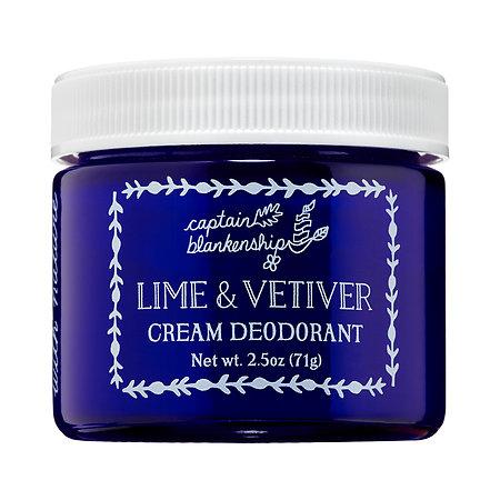 Captain Blankenship Lime & Vetiver Cream Deodorant 2.5 Oz