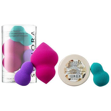 Sephora Collection Perfect & Cleanse: Sponge Trio And Cleaner Set