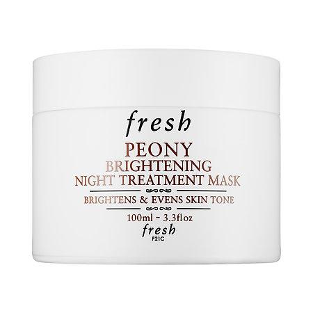 Fresh Peony Brightening Night Treatment Mask 3.3 Oz/ 100 Ml