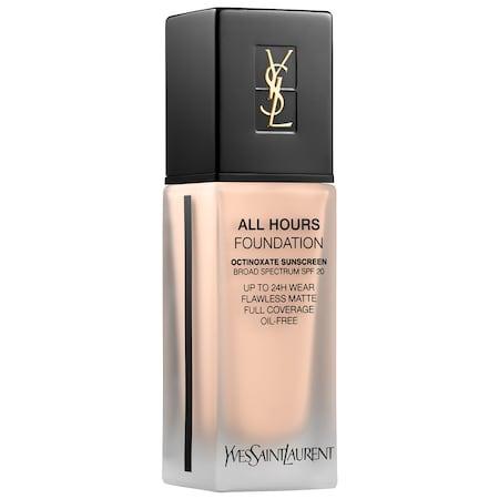 Yves Saint Laurent All Hours Longwear Natural Matte Foundation B10 Porcelain .84 Oz/ 25 Ml