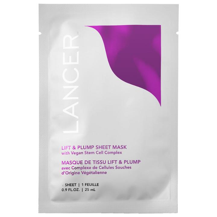 Lancer Lift & Plump Sheet Mask With Vegan Stem Cell Complex 1 X 0.9 Oz/ 25 Ml Sheet Mask