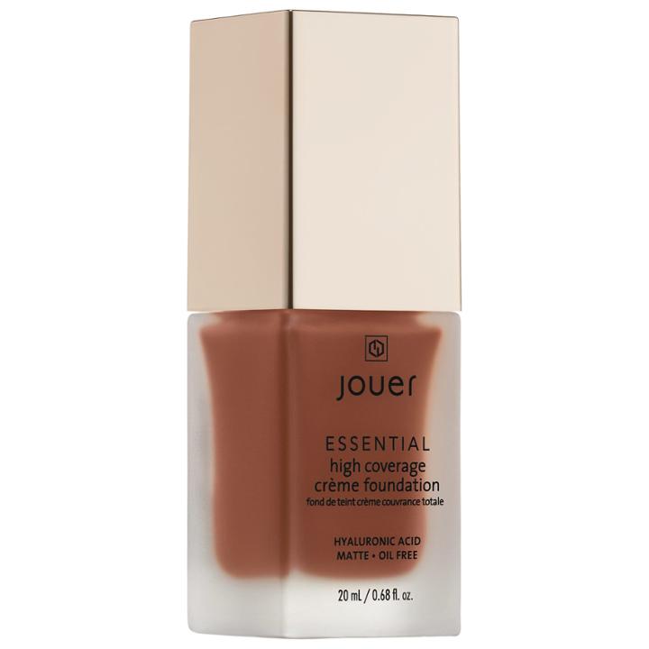 Jouer Cosmetics Essential High Coverage Crme Foundation Carob 0.68 Oz/ 20 Ml