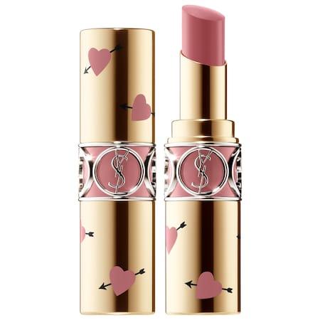 Yves Saint Laurent Heart & Arrow Collector Rouge Volupte Shine Lipstick 4 Nude Lavalliere 0.11 Oz/ 3.2 G