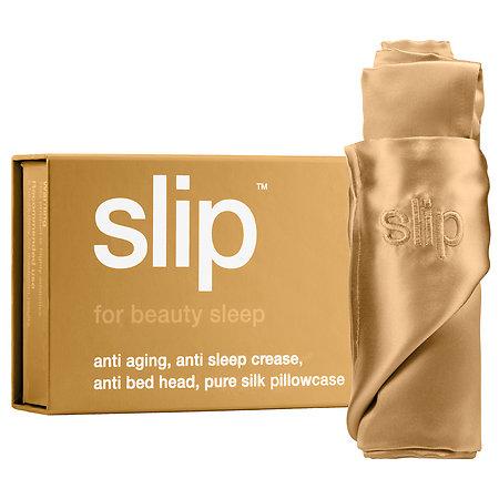 Slip Silk Pillowcase - Standard/queen Gold