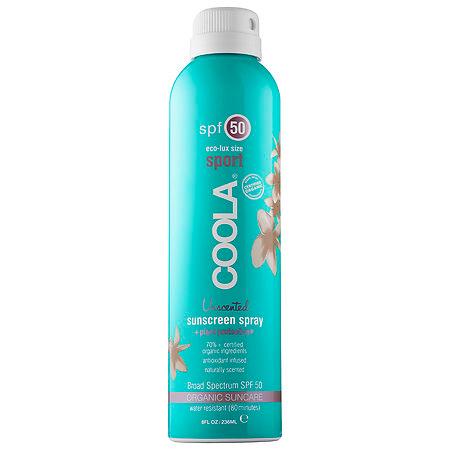 Coola Sport Continuous Spray Spf 50 - Unscented 8 Oz