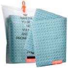 Aquis Waffle Luxe Hair Towel Dream Boat Blue 19 X 42 In/ 50 X 107 Cm