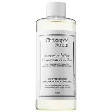 Christophe Robin Clarifying Shampoo With Camomile And Cornflower Progressive Lightening Treatment 8.33 Oz