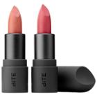 Bite Beauty The Perfect Pair Amuse Bouche Lipstick Set Meringue (peachy Nude)/ Fig (nude Rose) 2 X 0.05 Oz/ 1.55 G