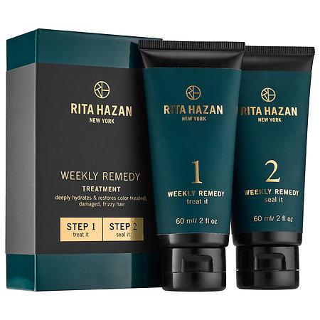 Rita Hazan Weekly Remedy Treatment For Deep Hydration & Superior Shine 2 X 2 Oz Tubes