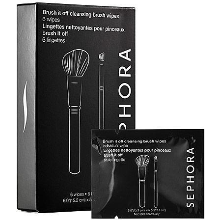 Sephora Collection Brush It Off Cleansing Brush Wipes 6 Wipes