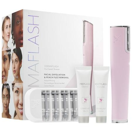 Dermaflash 2.0 Luxe Facial Exfoliation & Peach Fuzz Removal Pink