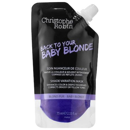 Christophe Robin Shade Variation Care Nutritive Mask With Temporary Coloring - Baby Blond 2.53 Oz/ 75 Ml