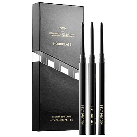 Hourglass 1.5mm Mechanical Gel Eye Liner Obsidian 3 X 0.002 Oz (3-pack)