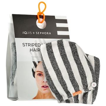 Aquis Aquis + Sephora Striped Lisse Luxe Hair Turban