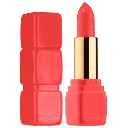 Guerlain Kisskiss Creamy Satin Finish Lipstick 344 Sexy Coral 0.12 Oz/ 3.4 G