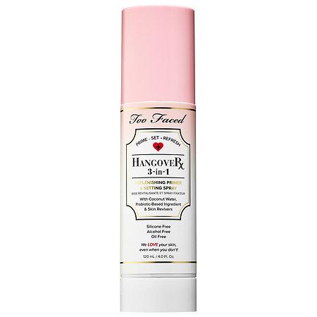 Too Faced Hangover 3-in-1 Replenishing Primer & Setting Spray 4 Oz/ 120 Ml