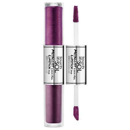 Touch In Sol Metallist Liquid Foil Lipstick Duo Sophie 0.084 Oz/ 2.5 Ml