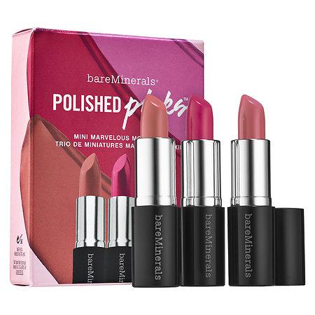 Bareminerals Polished Pinks Mini Marvelous Moxie&reg; Trio Speak You Mind (blushing Pink)/ Never Say Never (fushia Pink)/ Fly High (lavender Pink Cr&egrave;me) 3 X 0.05 Oz