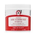 First Aid Beauty Skin Rescue Acne Clearing Pads With White Clay 60 Pads