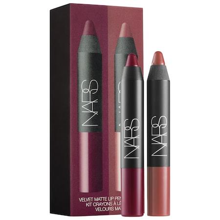 Nars Velvet Matte Lipstick Pencil Duo Damned/ Walkyrie 2 X 0.06 Oz/ 1.8 G