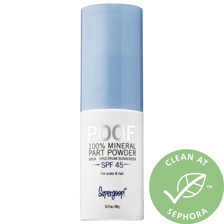 Supergoop! Poof 100% Mineral Part And Scalp Powder Spf 45 0.71 Oz/ 20 G