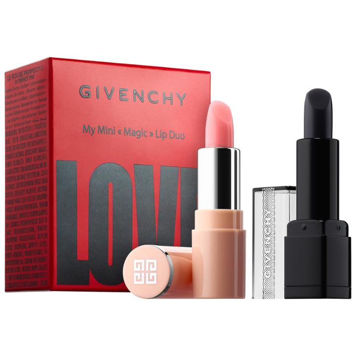 Givenchy Mini Magic Lip Duo Set Perfect Pink/ Noir Rvlateur 2 X 0.004 Oz/ 1.2 G