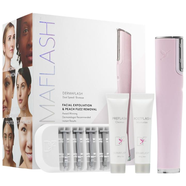 Dermaflash Luxe Facial Exfoliation & Peach Fuzz Removal Pink