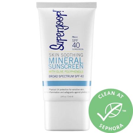 Supergoop! Skin Soothing Mineral Sunscreen Broad Spectrum Spf 40 2.4 Oz/ 71 Ml