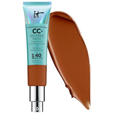 It Cosmetics Your Skin But Better Cc+ Cream Oil-free Matte With Spf 40 Rich Honey 1.08 Oz/ 32 Ml