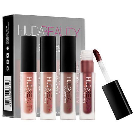Huda Beauty Liquid Matte Minis Brown Edition 4 X 0.064 Oz/ 1.9 Ml