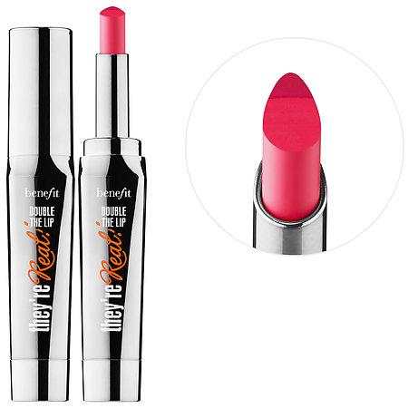 Benefit Cosmetics They're Real Double The Lip Lipstick & Liner In One Revved-up Red 0.02 Oz/ 0.75 G