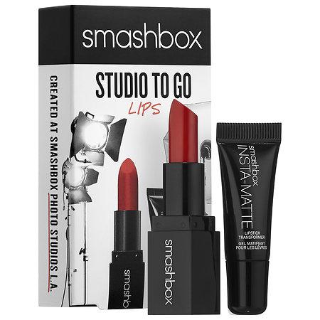 Smashbox Studio To Go: Lips 0.08 Oz/2.4 G (lipstick), 0.16 Oz/5 Ml (insta-matte)