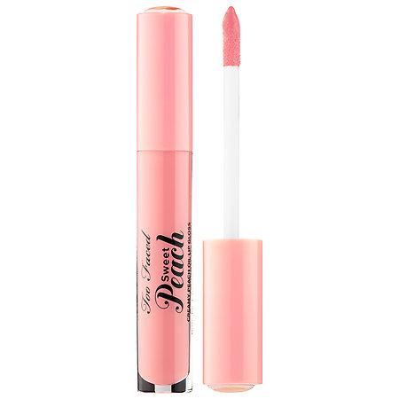 Too Faced Sweet Peach Creamy Peach Oil Lip Gloss Peach Fuzz 0.14 Oz/ 4 Ml