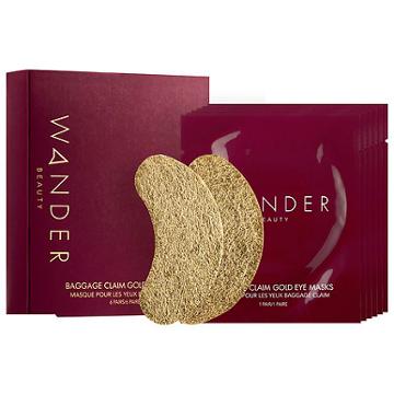 Wander Beauty Baggage Claim Gold Eye Masks 6 X Eye Masks