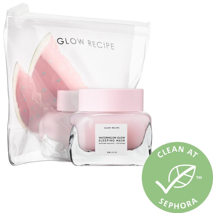 Glow Recipe Watermelon + Aha Glow Sleeping Mask Mini 1 Oz/ 30 Ml