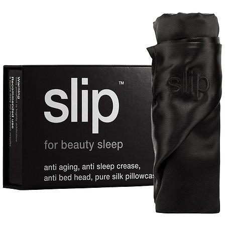 Slip Silk Pillowcase - King Black
